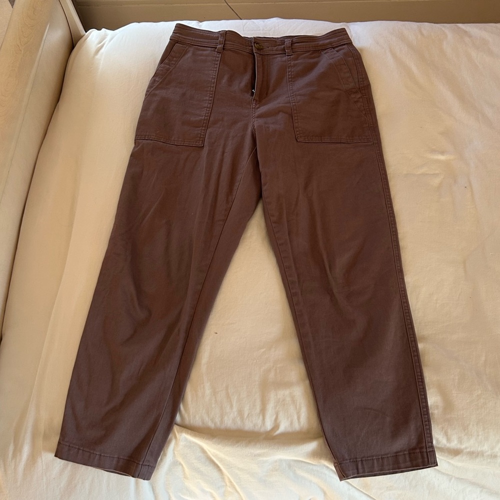 A New Day Khaki/
Pink Cotton Pants Size 8